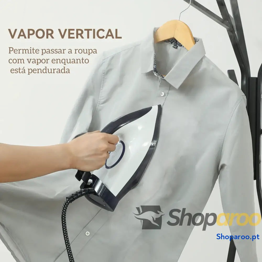 Ferro com caldeira 2800W base cerâmica depósito 2L azul
