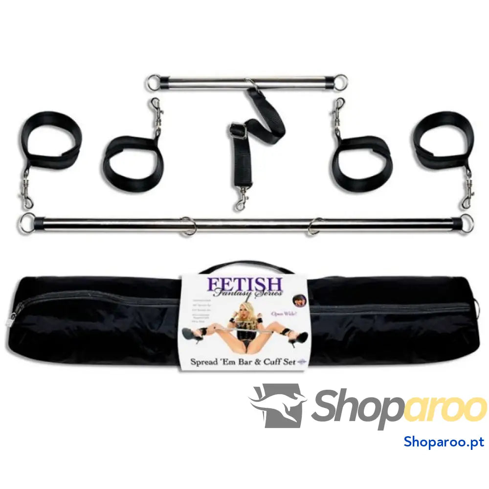 FETISH FANTASY SERIES - CONJUNTO SPREAD EM BAR E CUFF