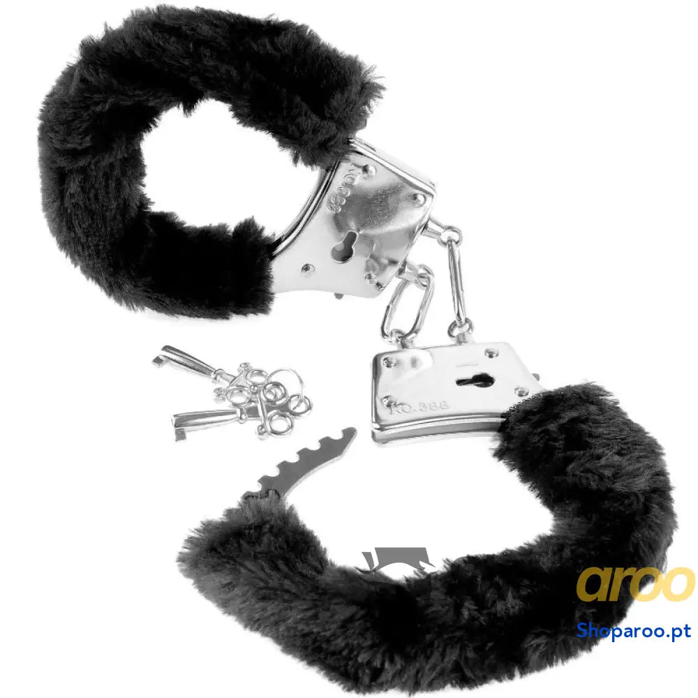 FETISH FANTASY SERIES - FURRY CUFFS PRETO