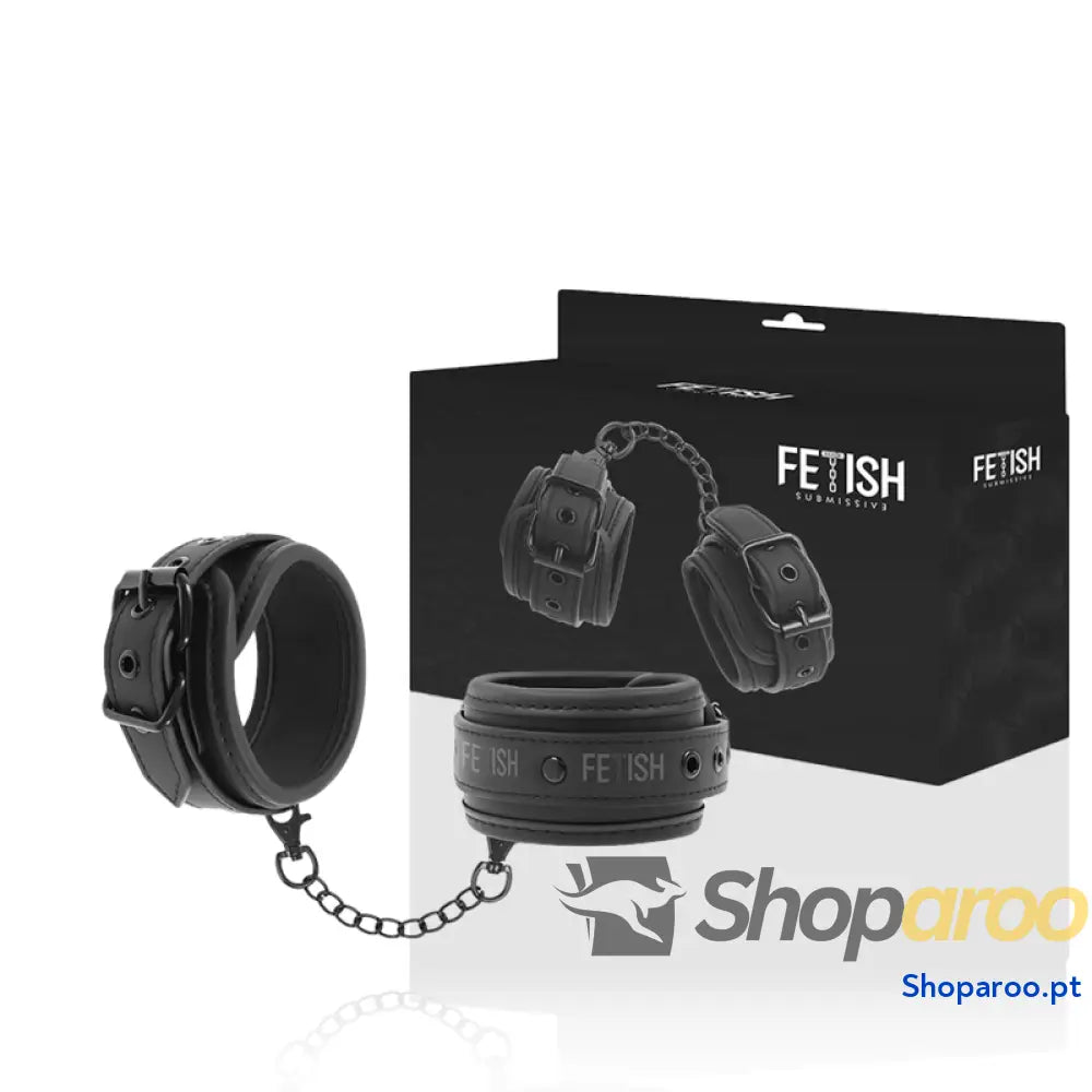 FETISH SUBMISSIVE - ALGEMAS DE COURO VEGANO COM FORRO DE NOPRENE