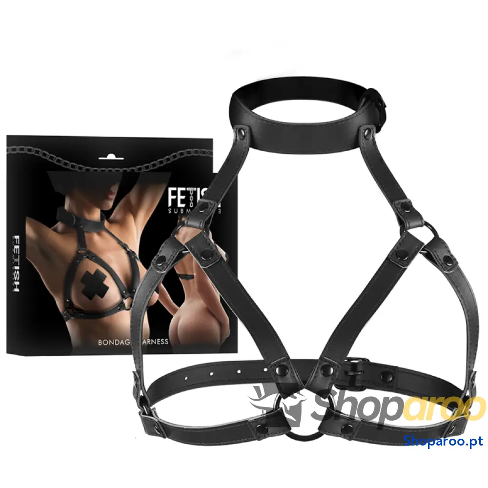 FETISH SUBMISSIVE BONDAGE - ARNÊS DE PEITO AJUSTÁVEL