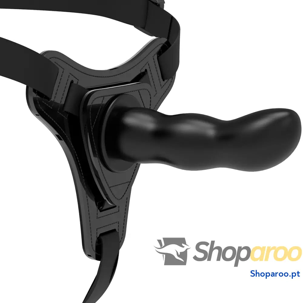 FETISH SUBMISSIVE HARNESS SILICONE PRETO PONTO G 16 CM