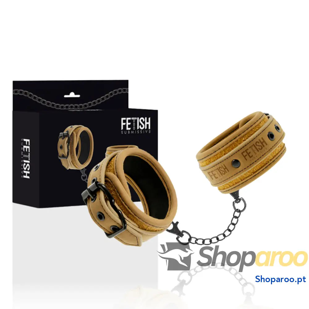 FETISH SUBMISSIVE ORIGIN - ALGEMAS DE COURO VEGANAS COM FORRO DE NEOPRENE