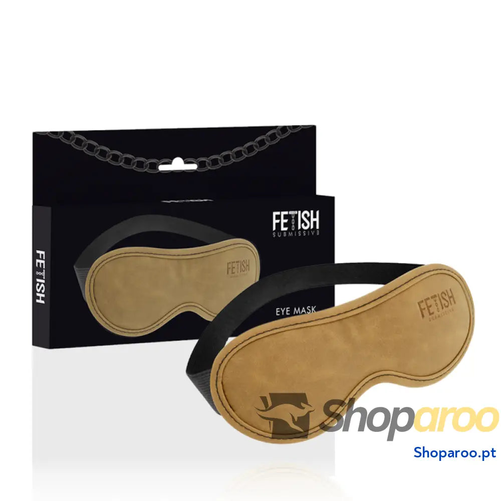 FETISH SUBMISSIVE ORIGIN - MSCARA DE COURO VEGANO COM FORRO DE NEOPRENE