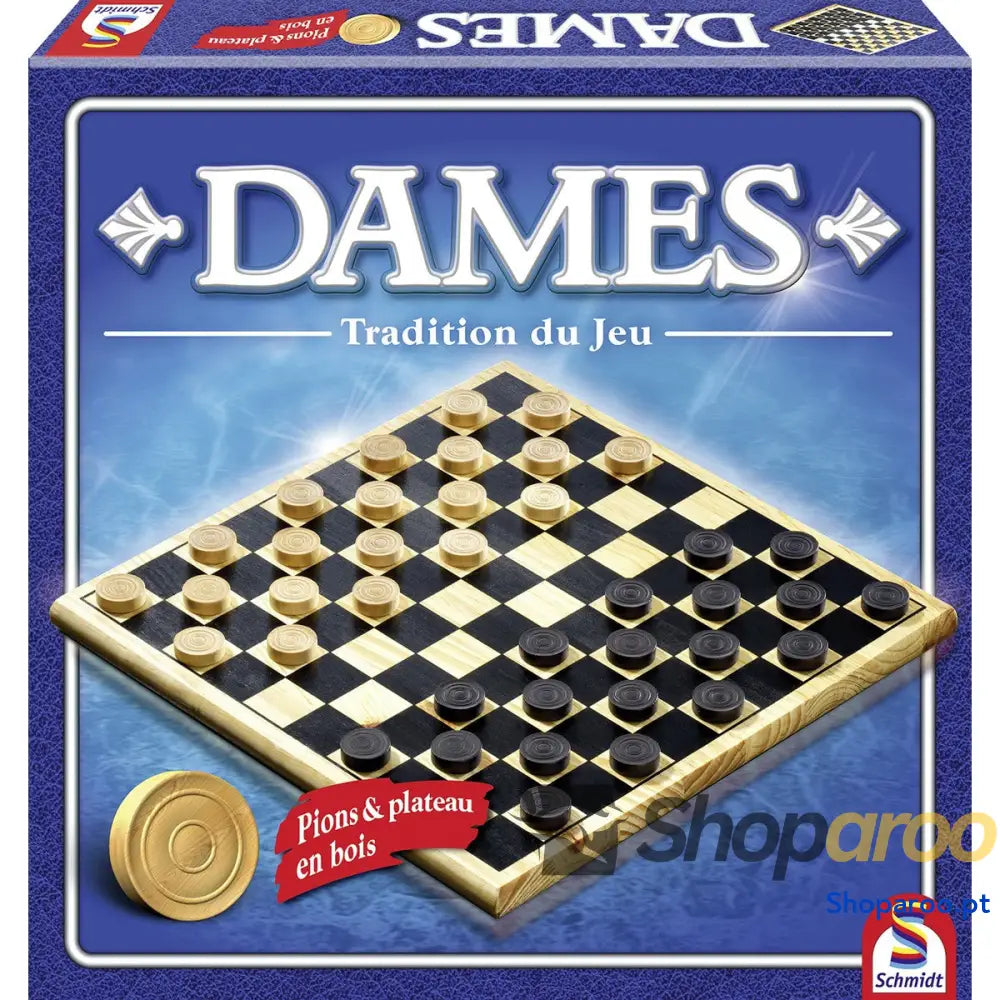 Fichas de Damas Schmidt Spiele Ladies wood tradition