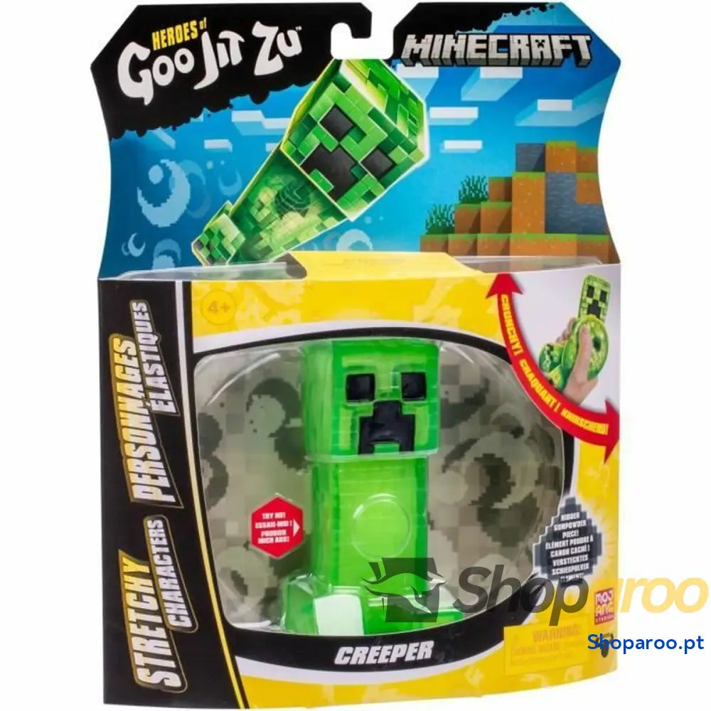 Figura articulada Goo Jit Zu Creeper de Minecraft
