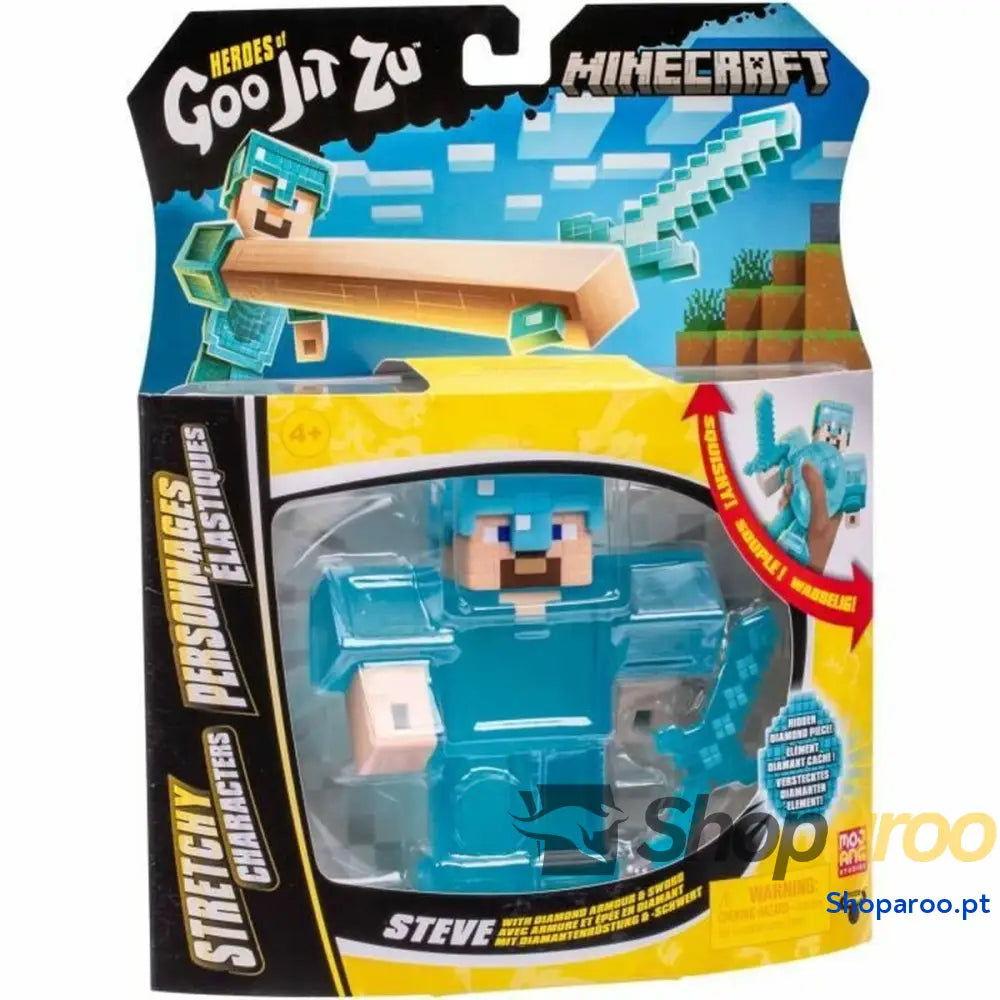 Figura articulada Goo Jit Zu Minecraft Steve