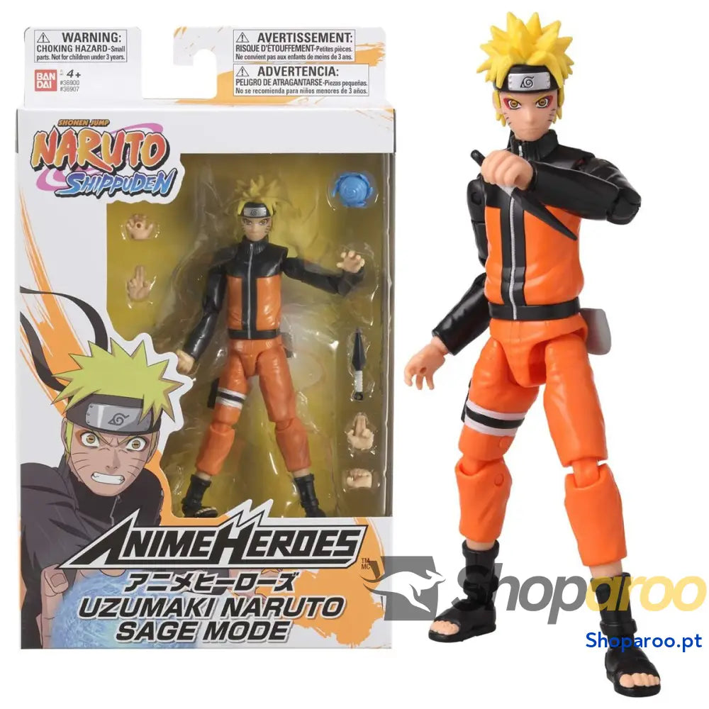 Figura articulada Naruto Anime Heroes - Uzumaki Naruto Sage Mode 17 cm