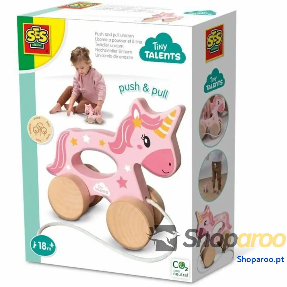 Figura articulada SES Creative Unicornio de madera 2 en 1 Unicórnio