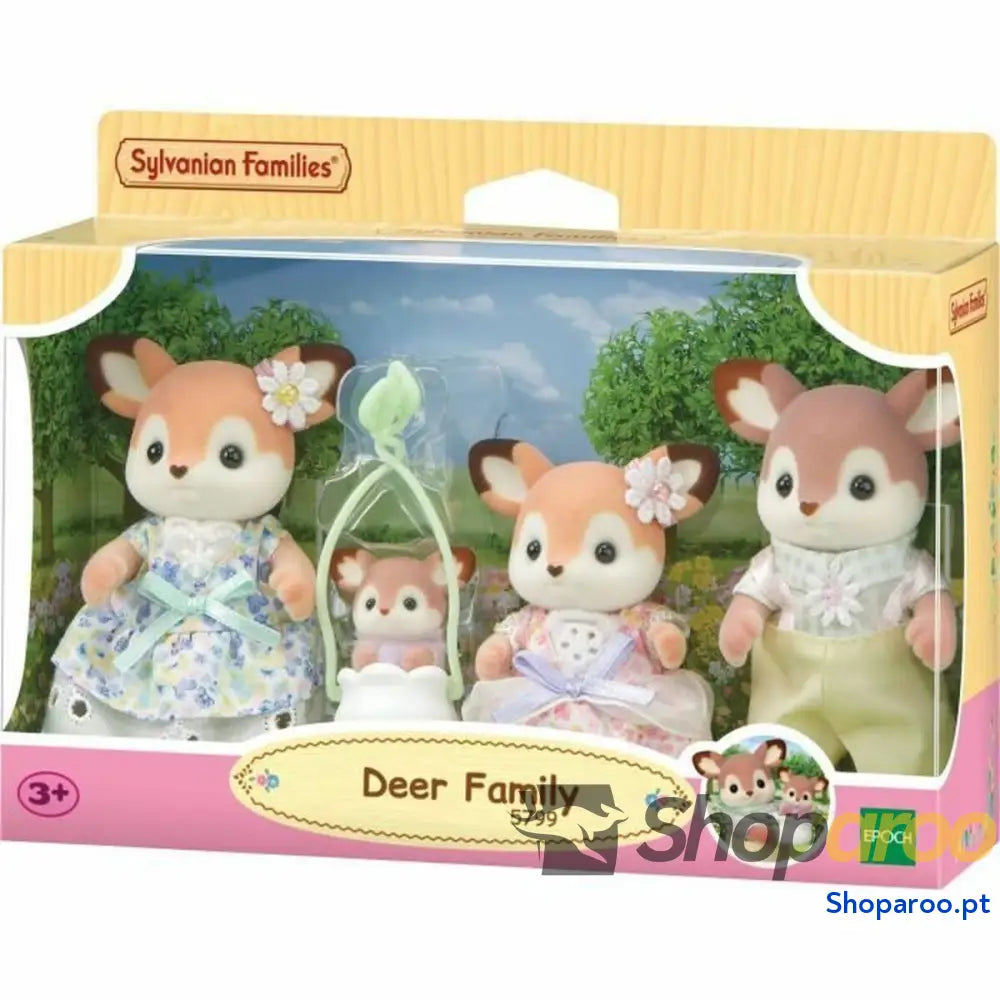 Figura articulada Sylvanian Families La familia Biche animais