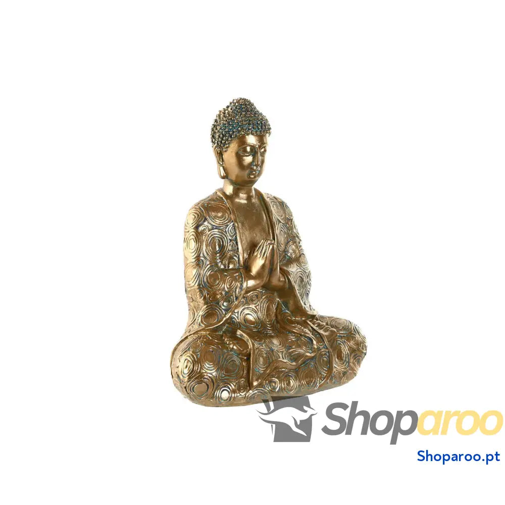 Figura Decorativa Home ESPRIT Dourado Buda Oriental 20 x 12 24,3 cm