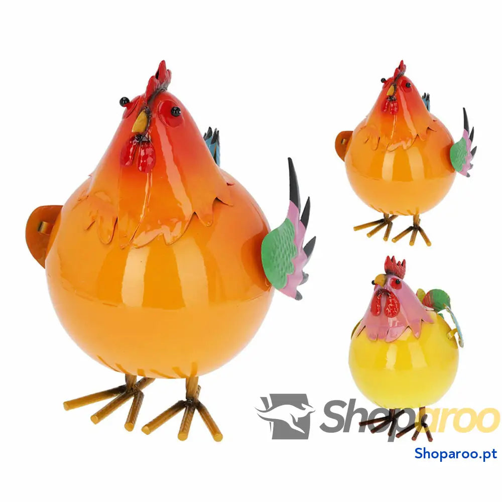 Figura Decorativa Lifetime gallina saltarín de metal modelos variados Metal