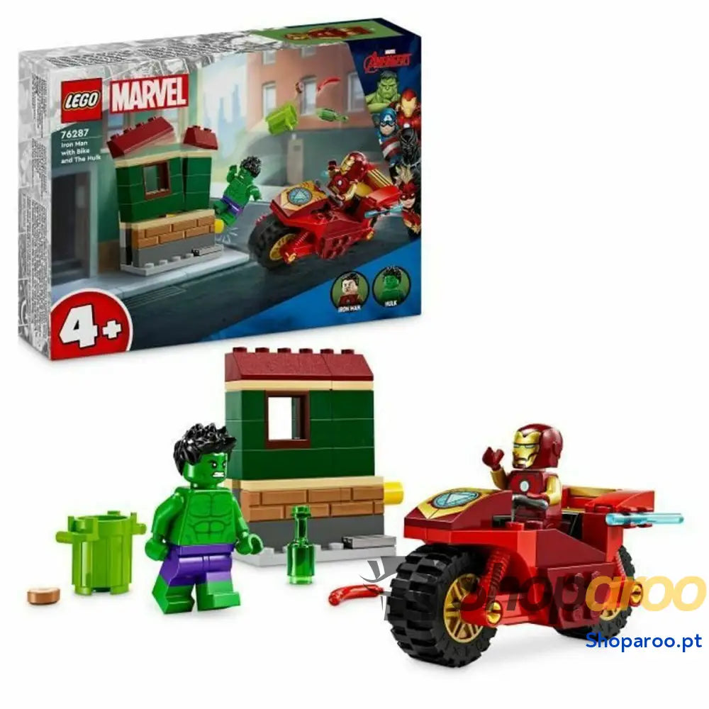 Figura Decorativa Marvel Iron Man & Hulk Lego 76287