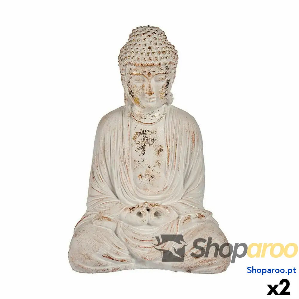Figura Decorativa para Jardim Ibergarden CC20403 Poliresina Buda 22,5 x 40,5 x 27 cm (2 Unidades)