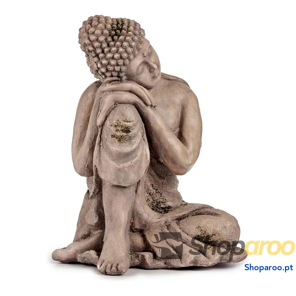 Figura Decorativa para Jardim Ibergarden CC20445 Cinzento Poliresina 34,5 x 54,5 x 31 cm Buda