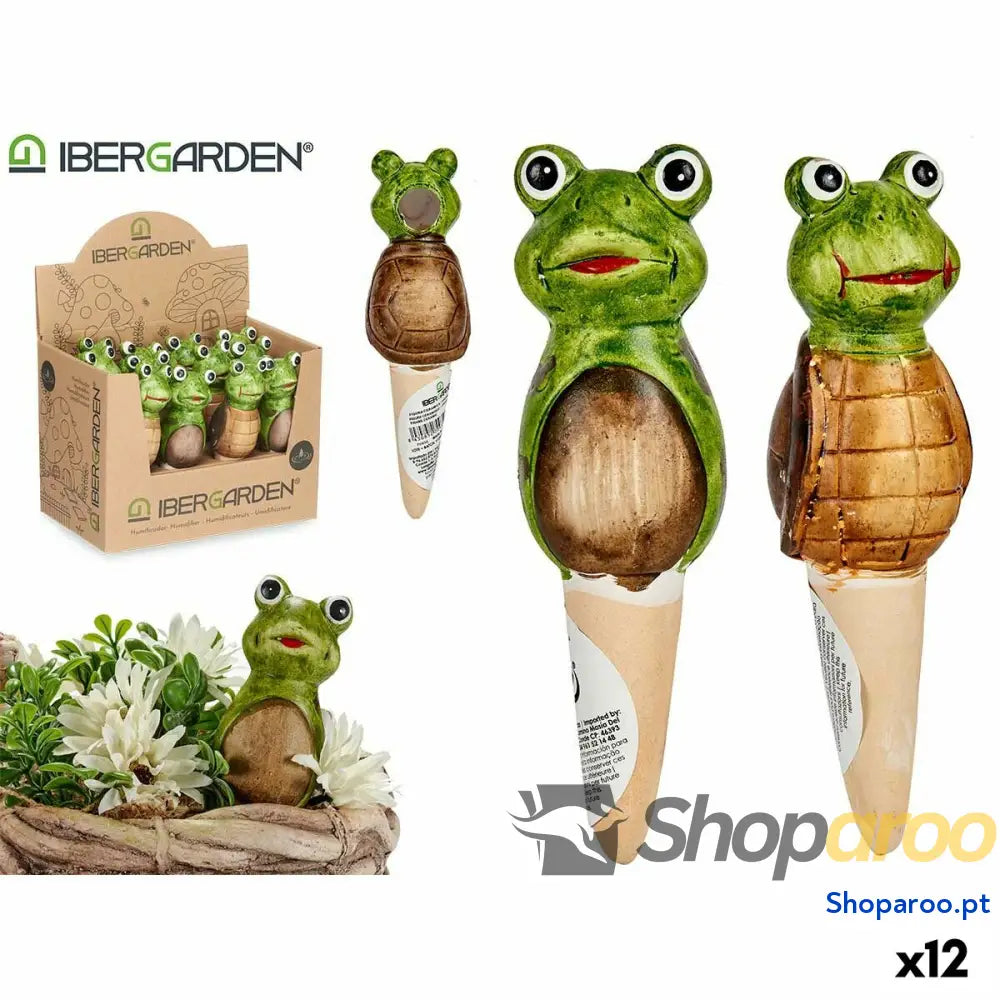 Figura Decorativa para Jardim Ibergarden FC0226A4M26 Castanho Verde Cerâmica 4,5 x 16,5 x 4,5 cm (12 Unidades)