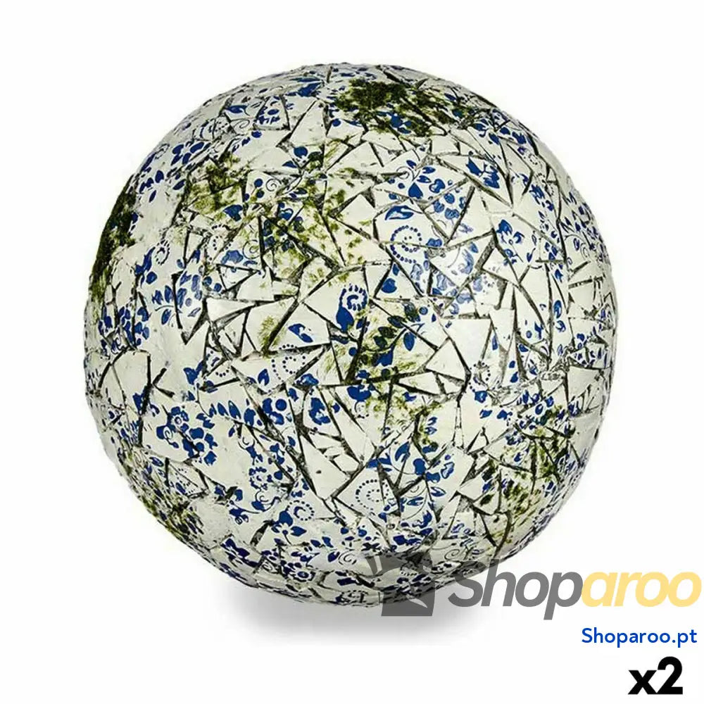 Figura Decorativa para Jardim Ibergarden ZD180106 Poliresina Bol 31,5 x 31,5 x 31,5 cm (2 Unidades)