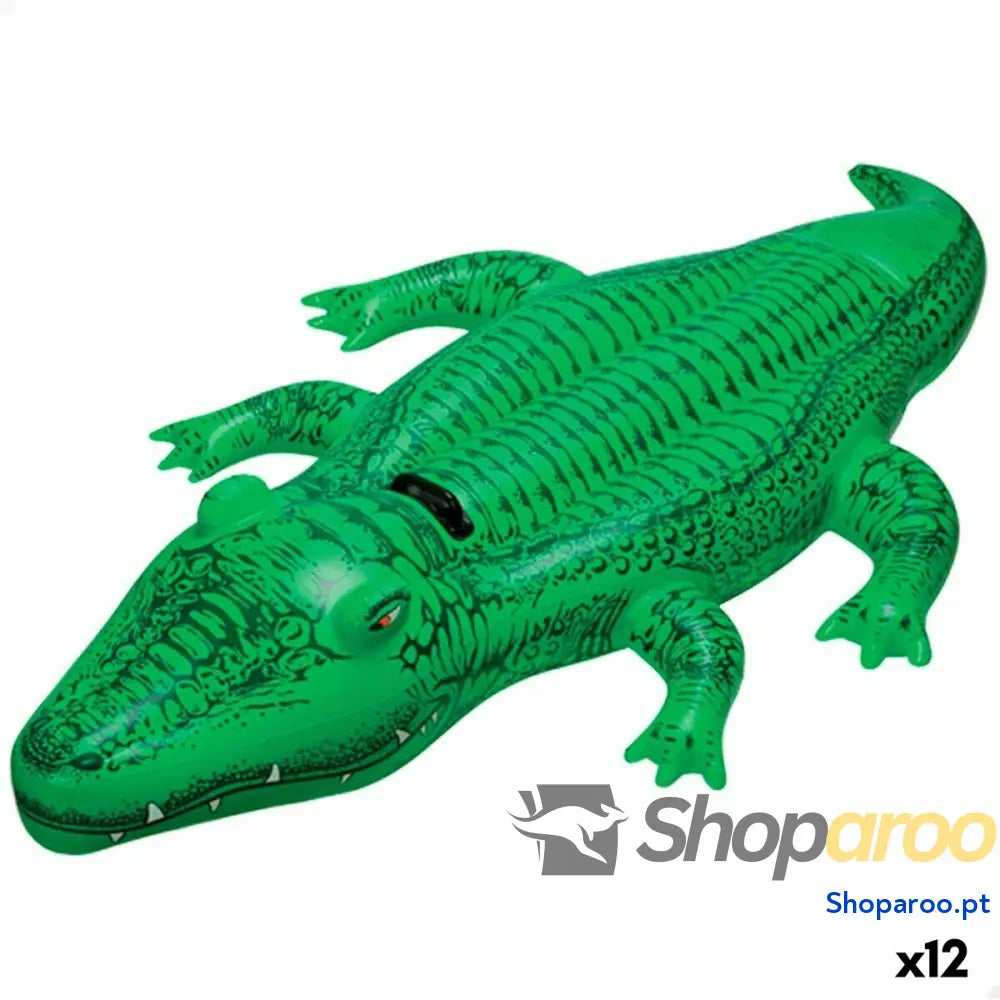 Figura Insuflável para Piscina Intex Crocodilo 168 x 86 cm (12 Unidades)