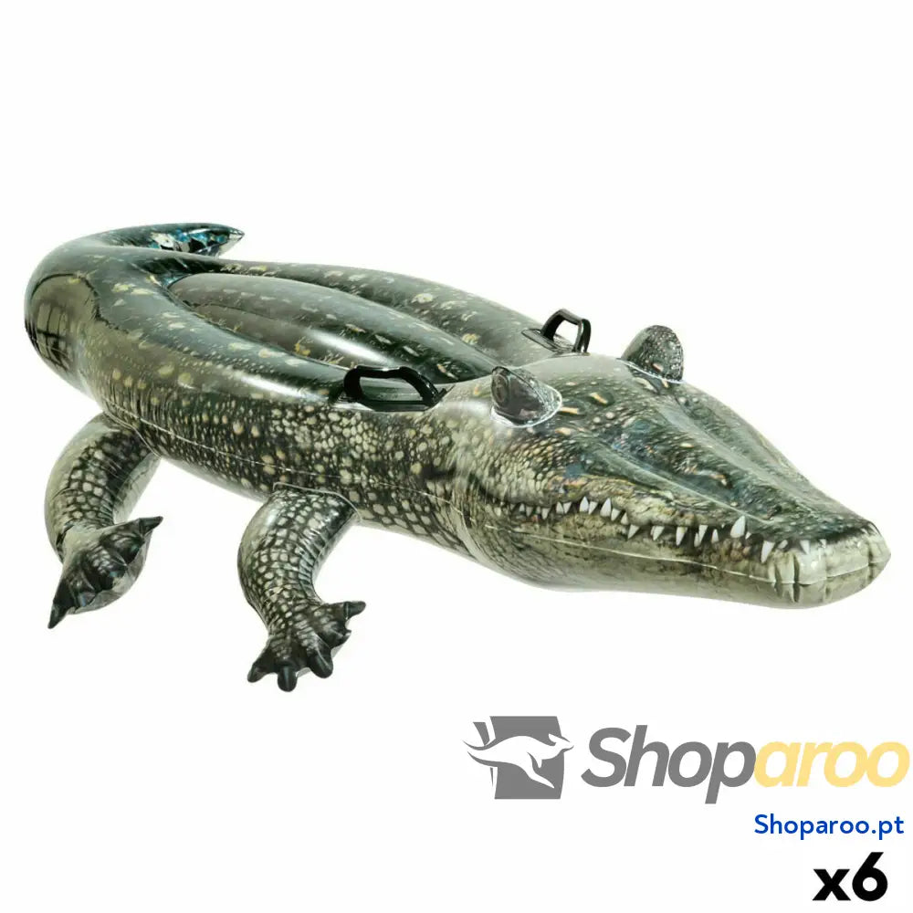 Figura Insuflável para Piscina Intex Crocodilo 86 x 20 170 cm (6 Unidades)