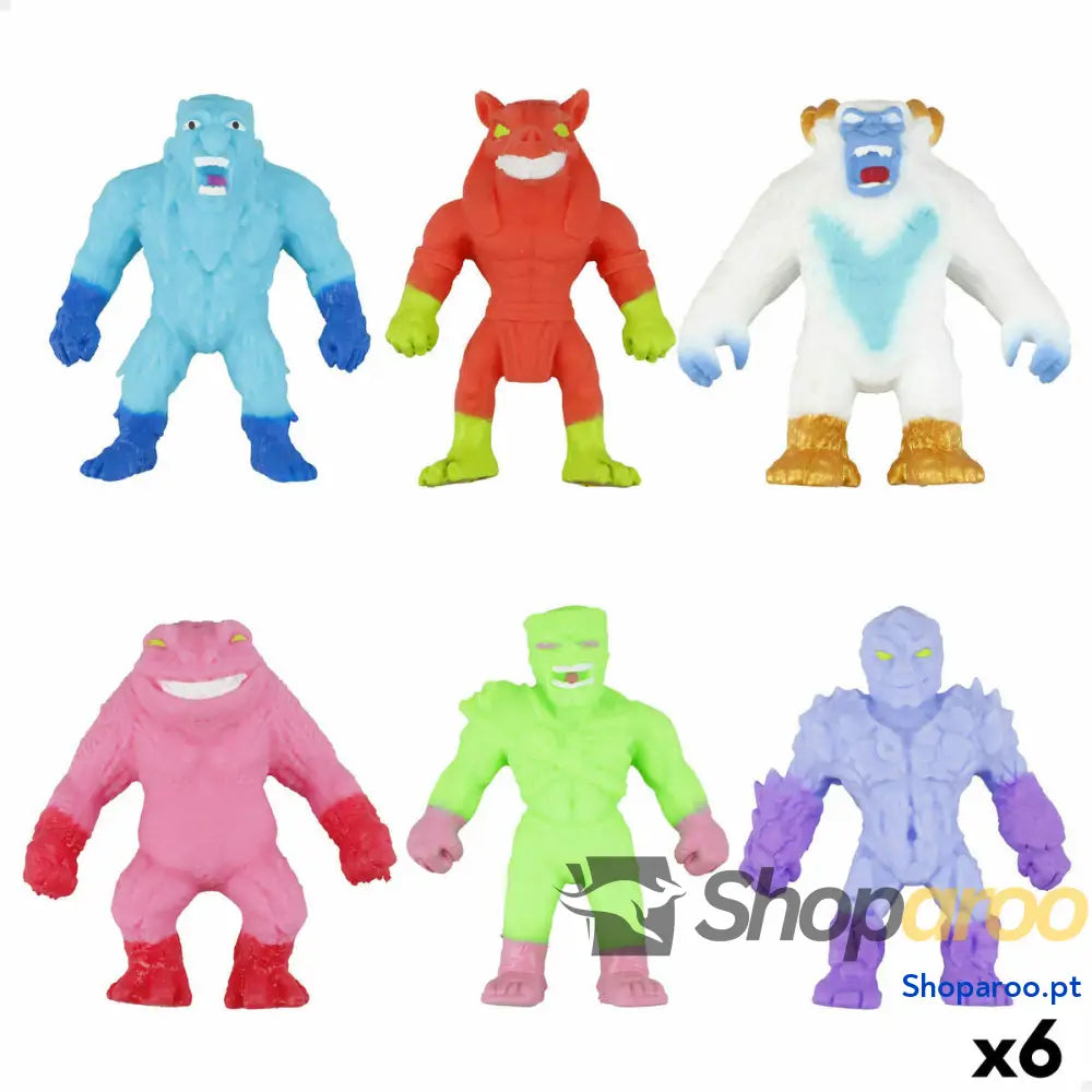 Figuras de Ação 8 x 8 x 2 cm 6 Peças (6 Unidades)