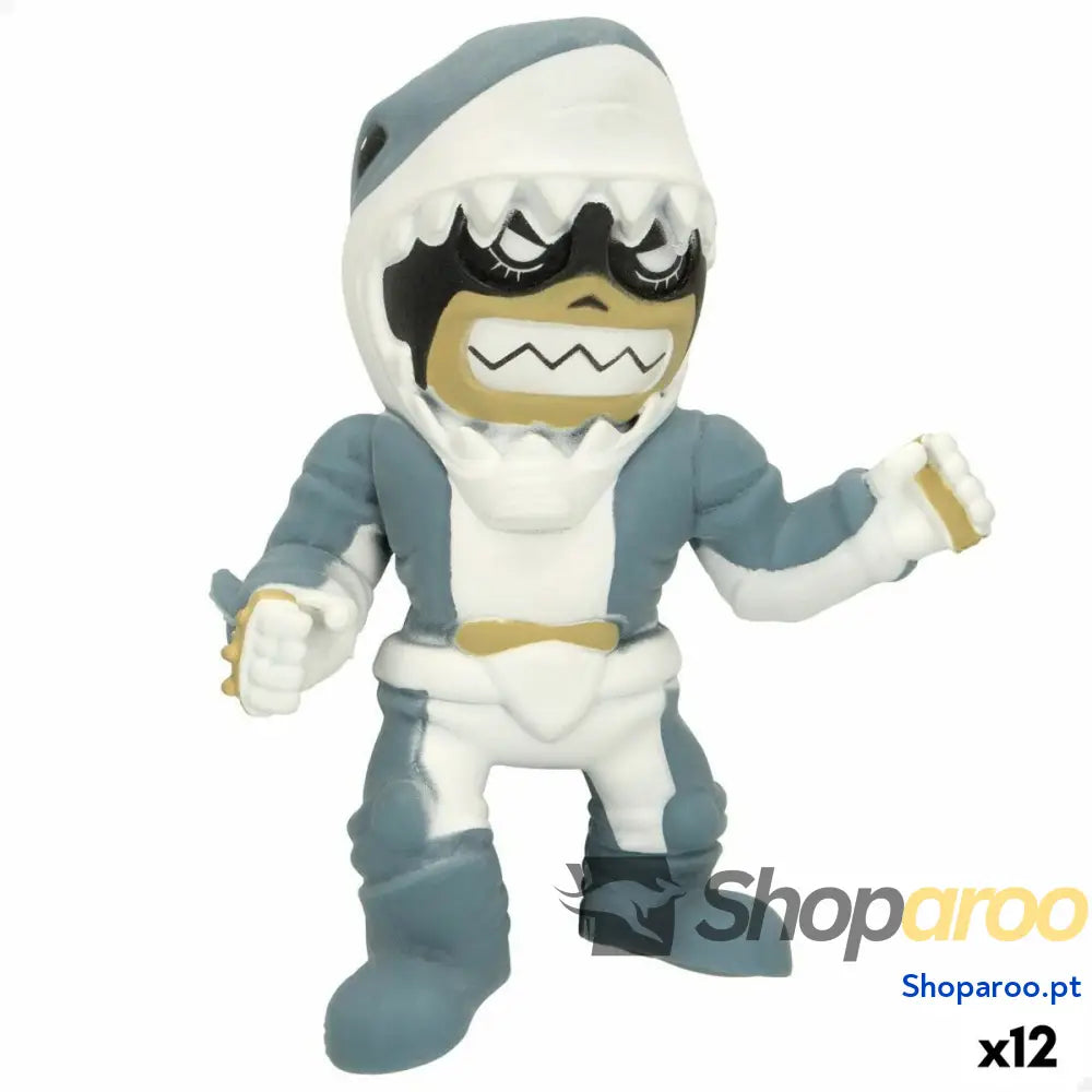 Figuras de Ação Eolo Super Masked Jaw Boy 14 x 16 x 8,5 cm Elástico (12 Unidades)