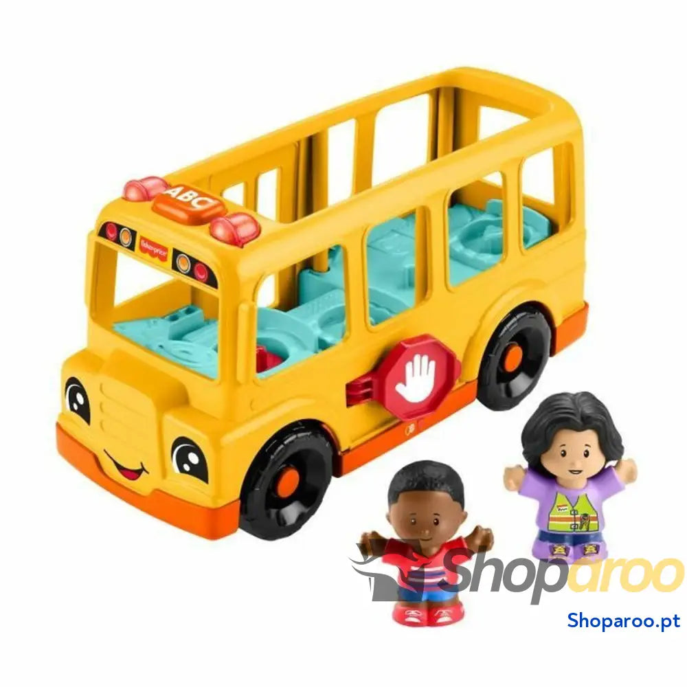 Figuras de Ação Fisher-Price Little People-El autobús escolar-Vehículo de empuje musical HYT03