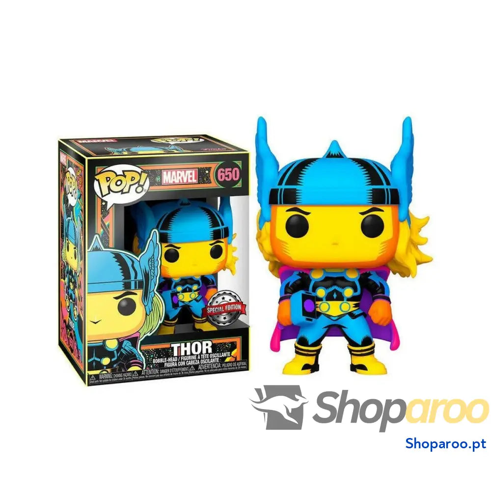 Figuras de Ação Funko POP! MARVEL BLACK LIGHT THOR