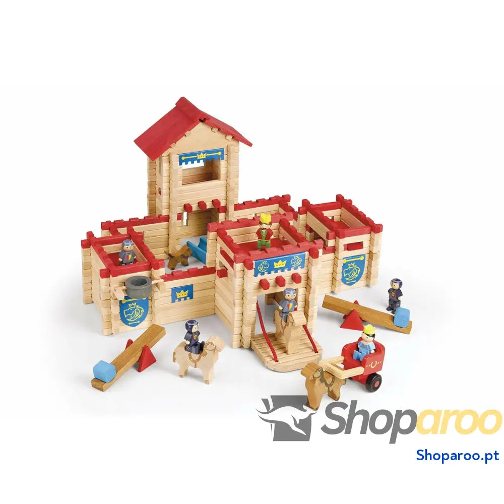 Figuras de Ação Jeujura The Wooden Castle Fort  300 Peças Playset