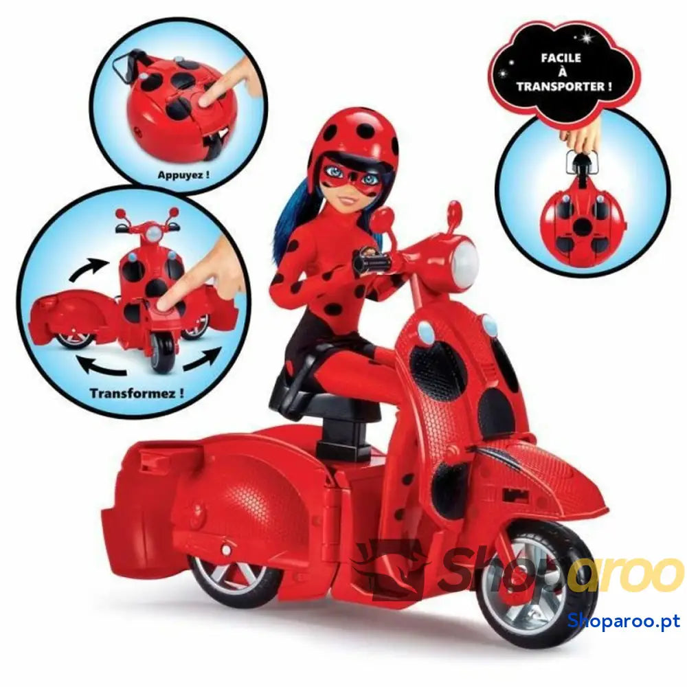 Figuras de Ação Miraculous: Tales of Ladybug & Cat Noir Motocicleta