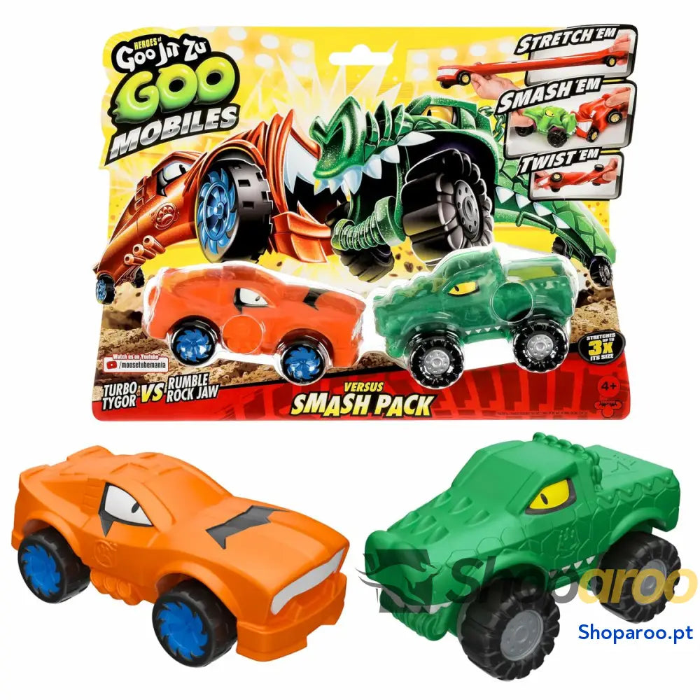 Figuras de Ação Moose Toys TURBO TYGER VS RUMBLER JAW