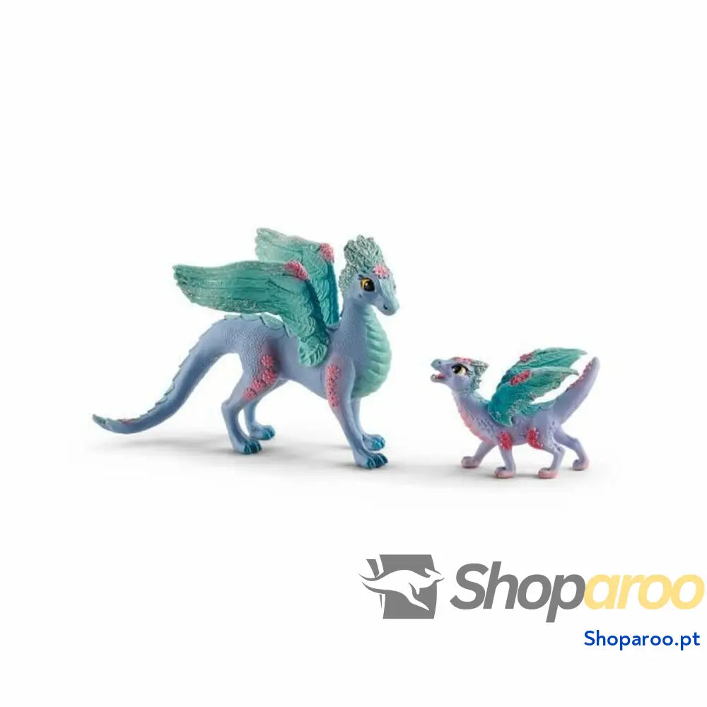 Figuras de Ação Schleich Flower dragon with its little one