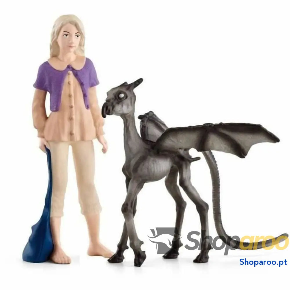 Figuras de Ação Schleich Luna Lovegood & Baby Thestral Moderno