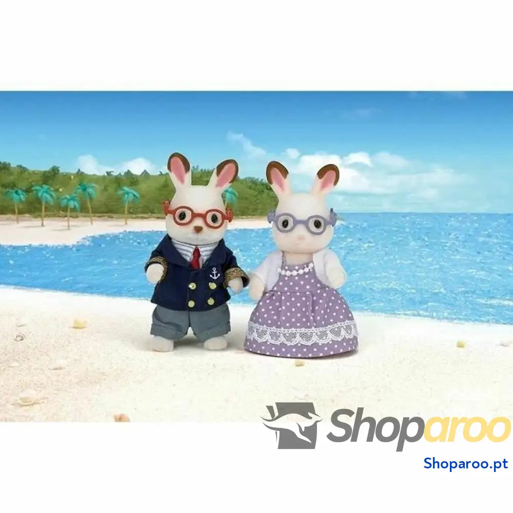 Figuras de Ação Sylvanian Families 5190 Grandparents Rabbit Chocolate