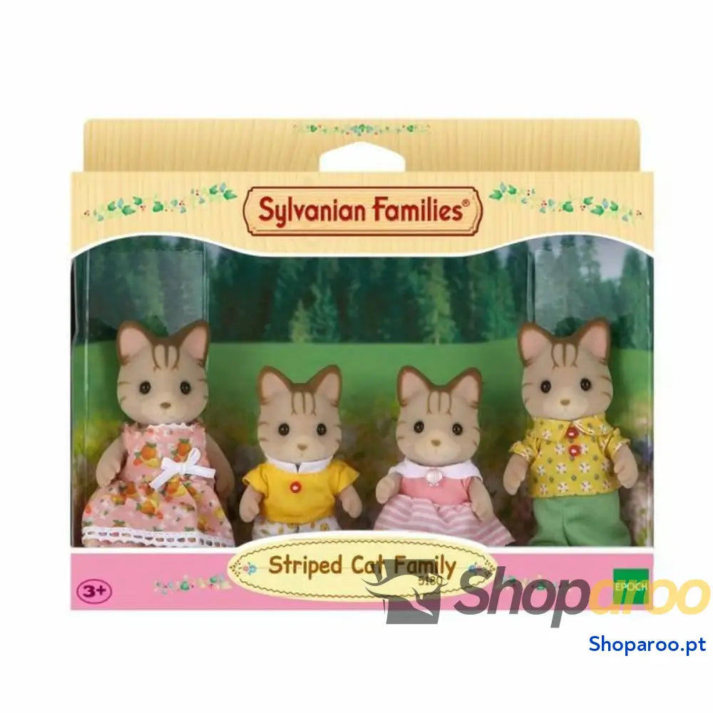 Figuras de Ação Sylvanian Families Striped Cat Family