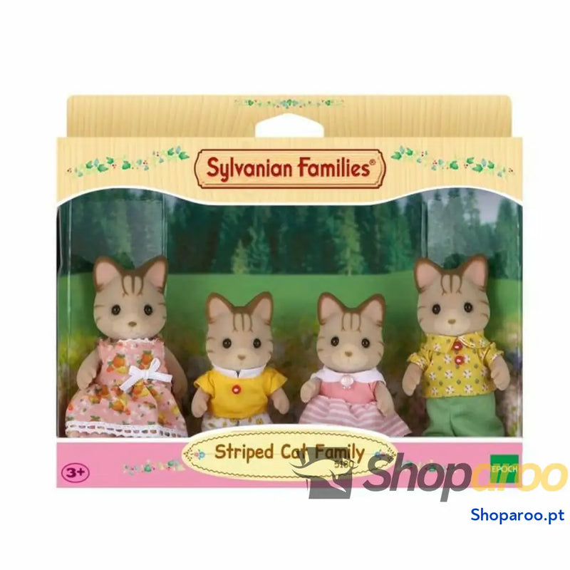 Figuras de Ação Sylvanian Families Striped Cat Family