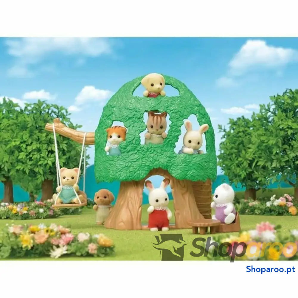 Figuras de Ação Sylvanian Families The Hut and Baby Ecureuil Roux