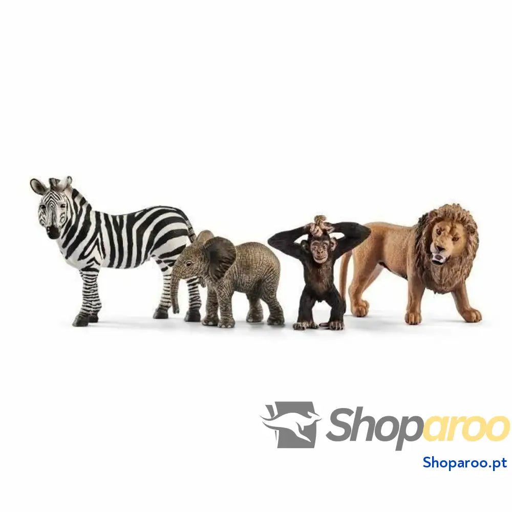 Figuras de animais Schleich 42387 Wild Life: Safari 4 Peças Plástico
