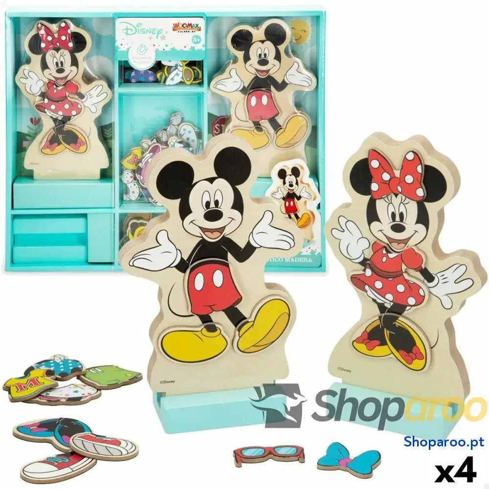 Figuras Disney 54 Peças 4 Unidades 11,5 x 17,5 x 1,2 cm