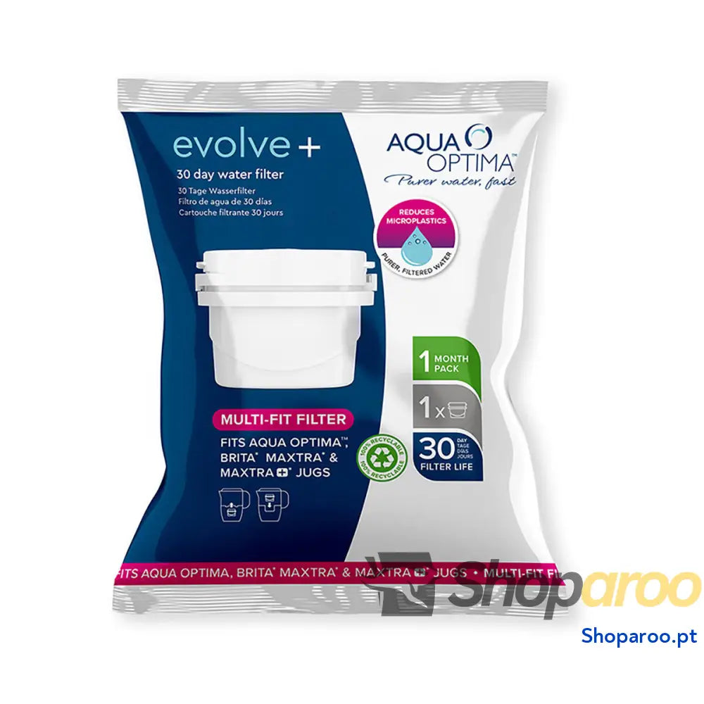 Filtro de água Aqua Optima Single Life Evolve Conjunto 12 Unidades