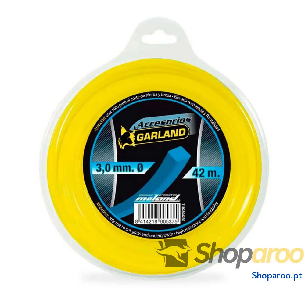 Fio para corte Garland 71023c4230 Ø 3 mm Quadrado 42 m Nylon