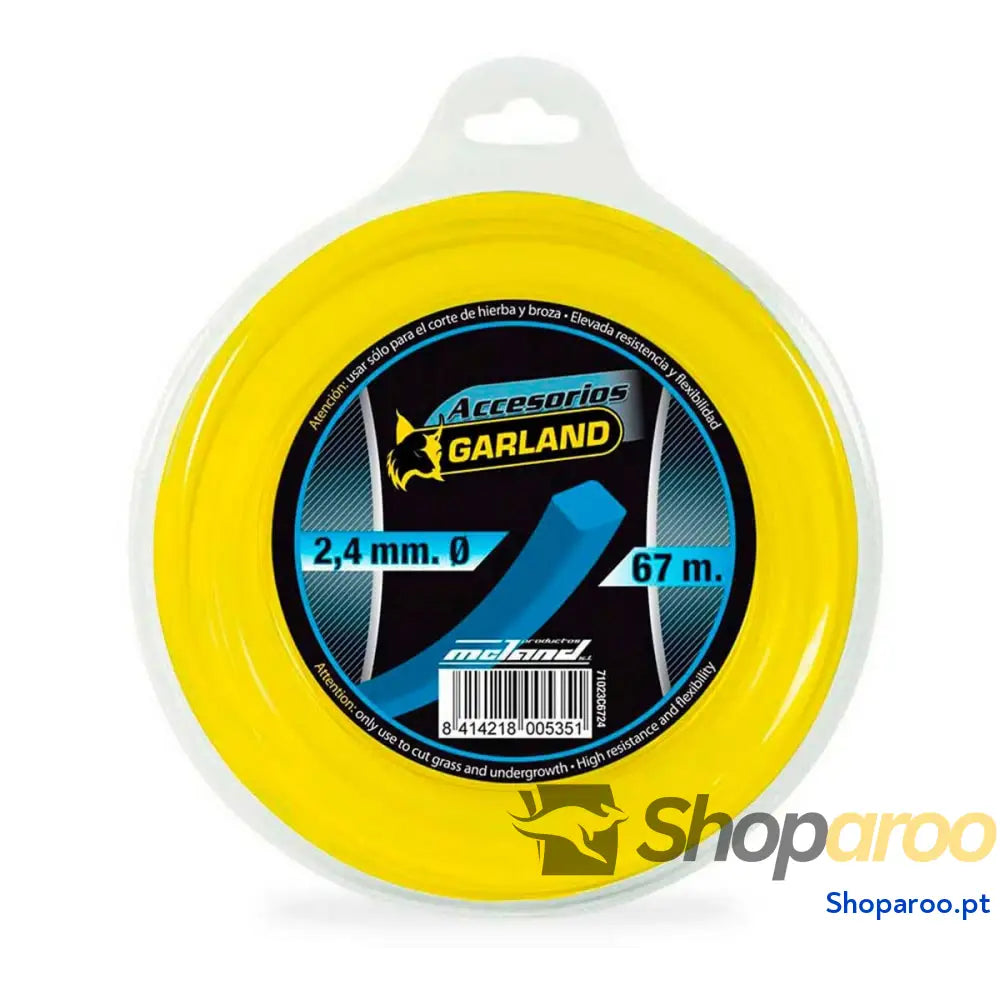 Fio para corte Garland 71023c6724 Ø 2,4 mm Quadrado 67 m Nylon