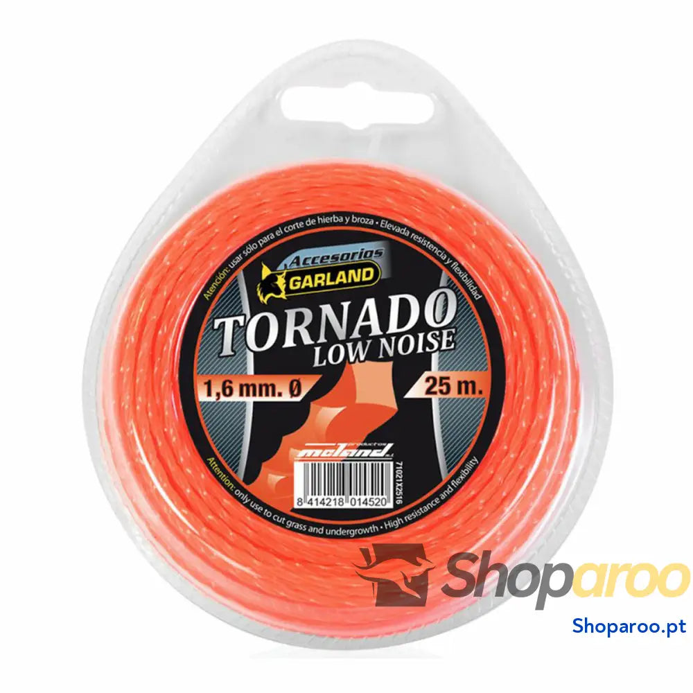 Fio para corte Garland Tornado X 71021X2516 25 m 1,6 mm Reduzido nível de ruído