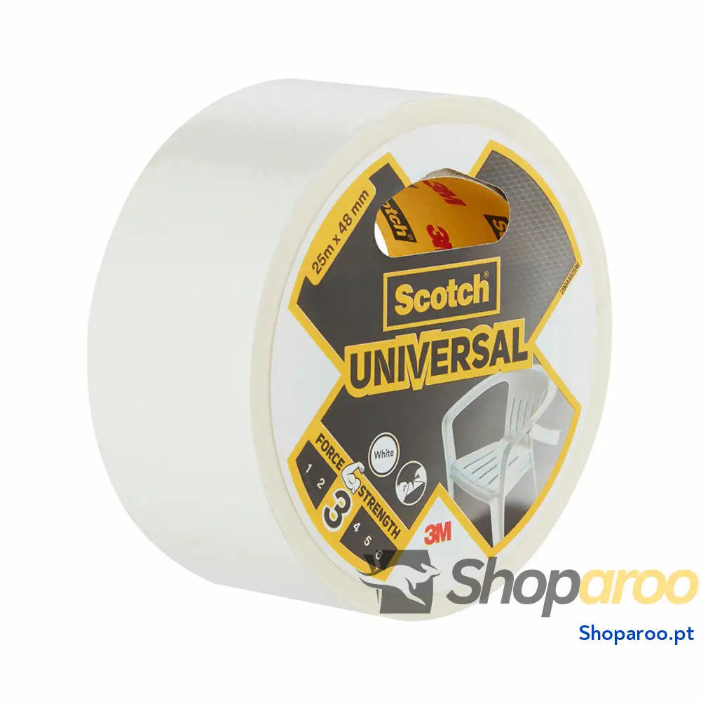 Fita americana Scotch Branco 25 m x 48 mm