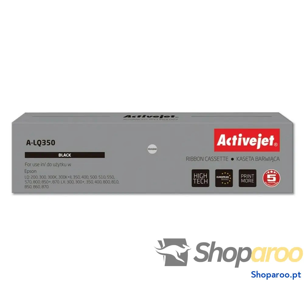 Fita de impressora de agulhas original Activejet A-LQ350 Preto
