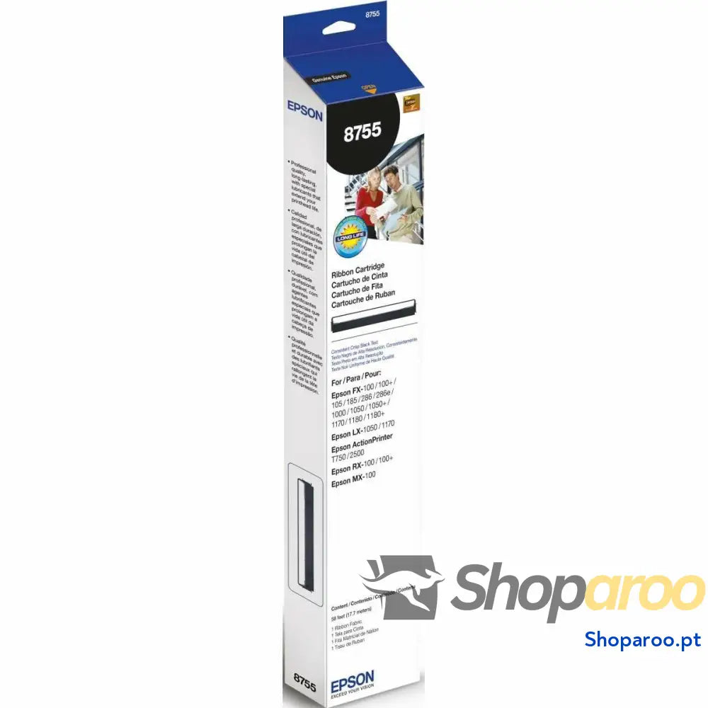 Fita de impressora de agulhas original Epson LX-1350 Preto Nylon