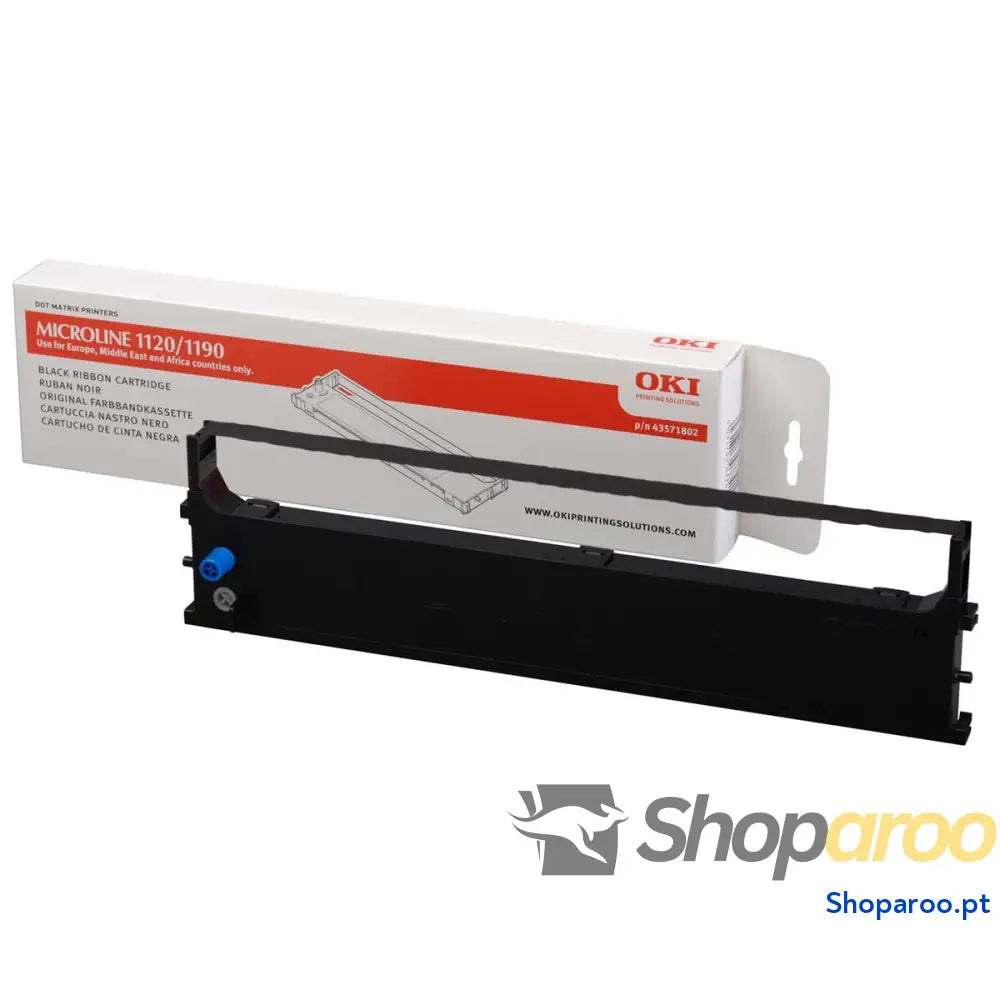 Fita de impressora de agulhas original OKI 43571802 Preto