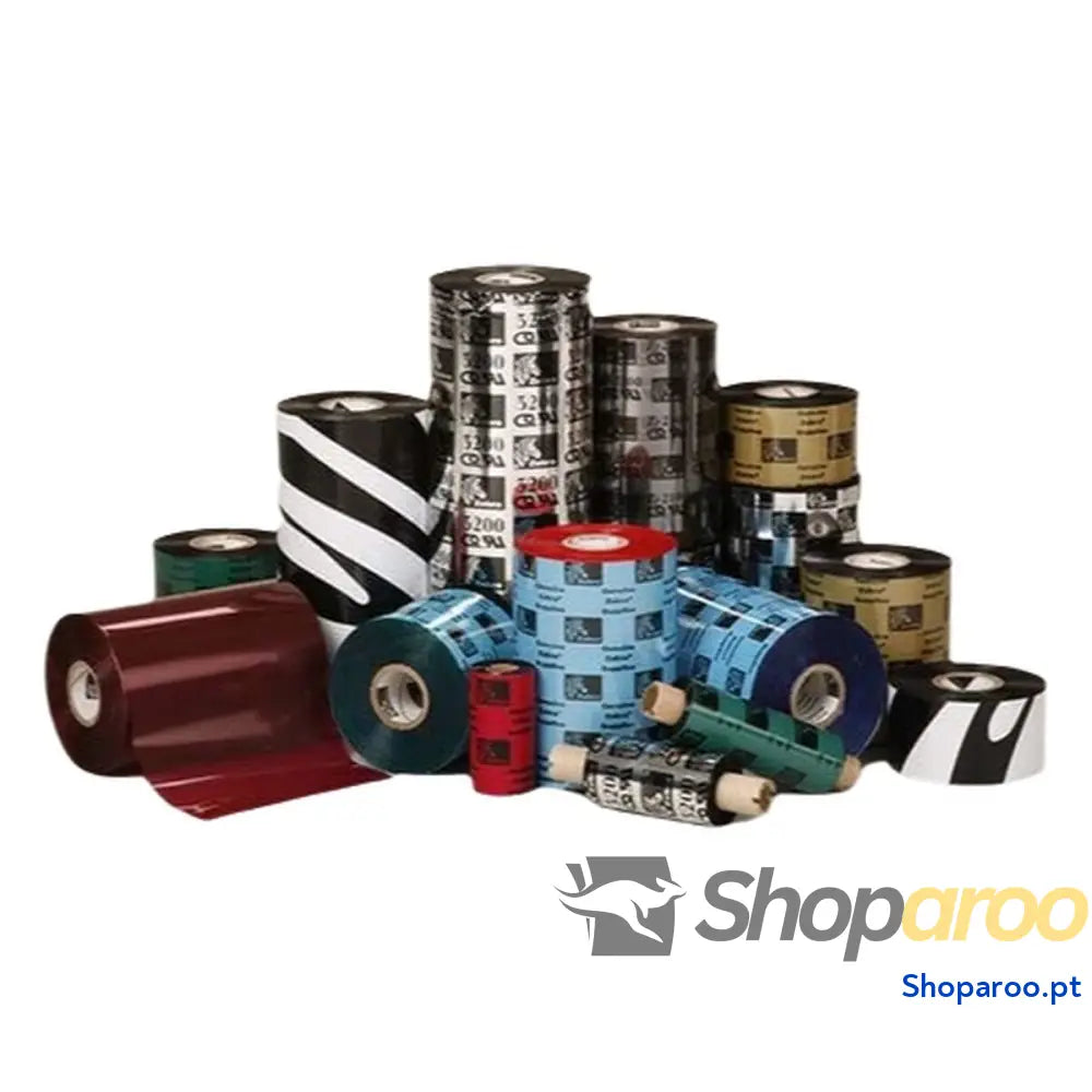 Fita de impressora de agulhas original Zebra 03200BK04045 Preto