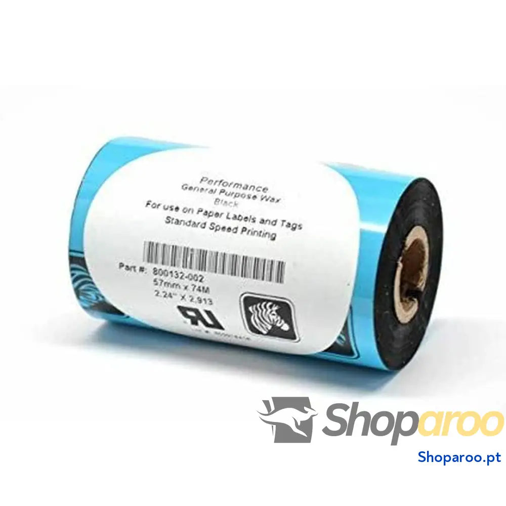 Fita de transferência térmica Zebra 2300 Wax (12 Unidades)