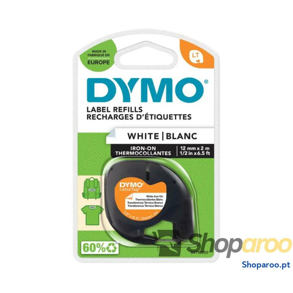 Fita Magnética Dymo S0718850 Preto/Branco