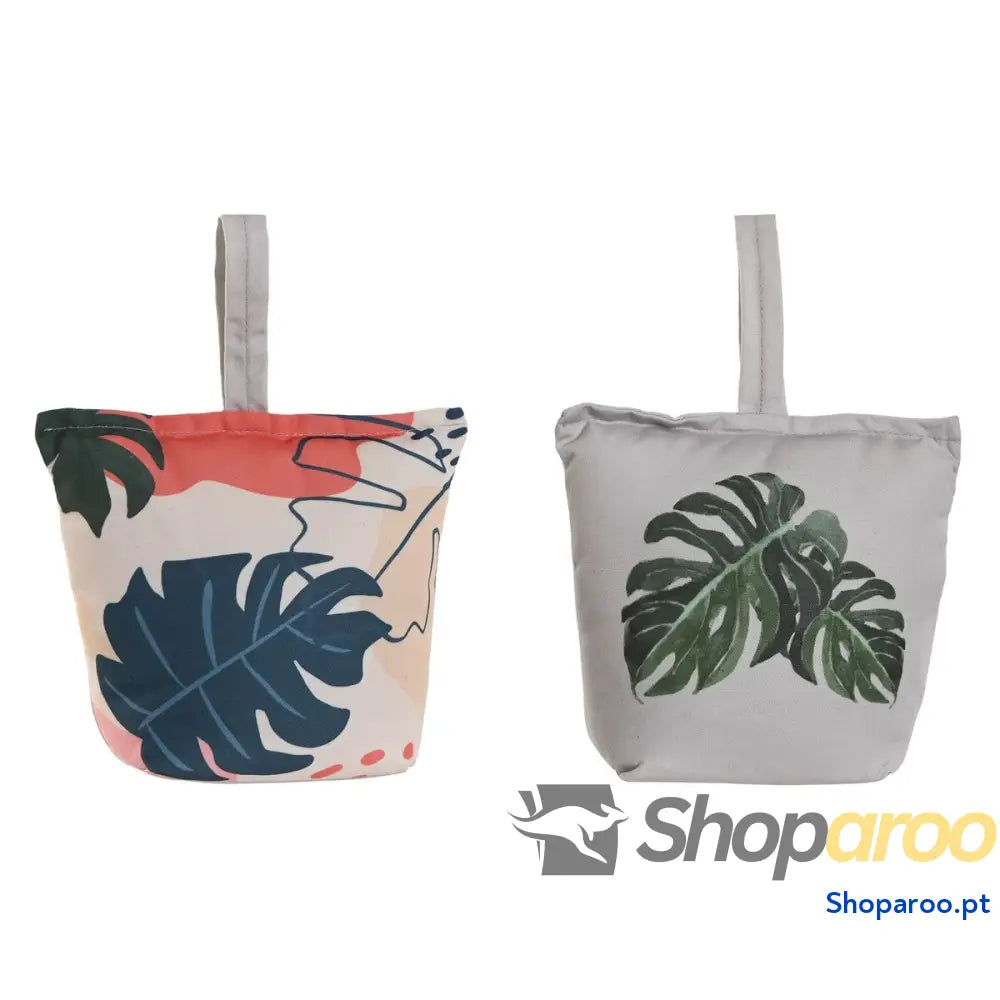Fixador de portas Home ESPRIT Areia 20 x 10 25 cm Folhas (2 Unidades)